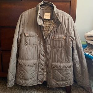 Thread & Supply faux fur lined utility jacket